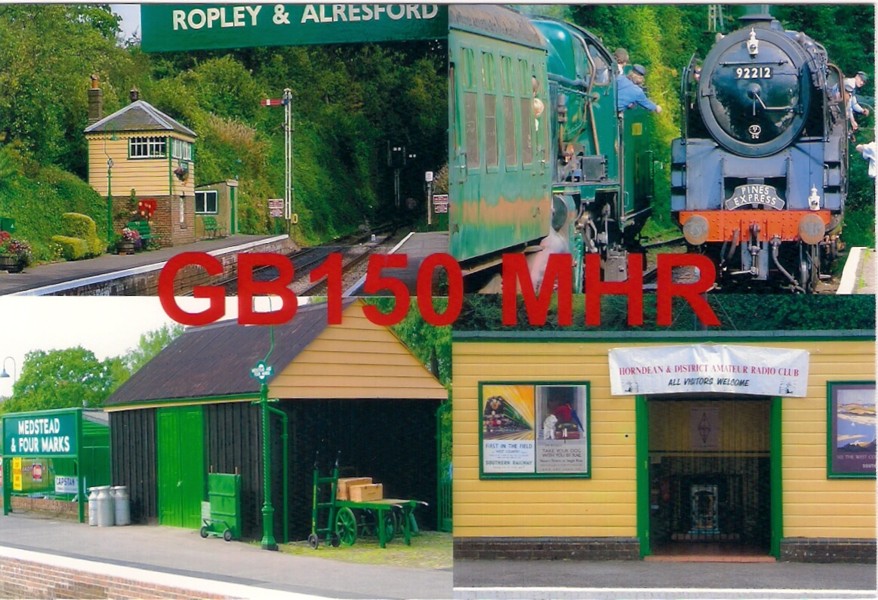 GB150MHR Horndean & District ARC at the Medstead & Four Marks station on the Watercress Line for ROTA 2015