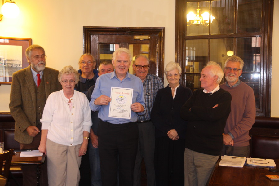 AGM 2014 - The meeting congratulates Geoff G4GNQ AGM 2014 - The meeting congratulates Geoff G4GNQ